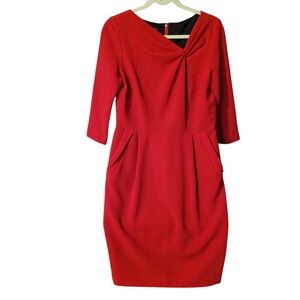 Lafayette 148 100% virgin wool midi dress - 6?    O68